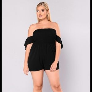Fashion Nova Arika Off Shoulder Romper